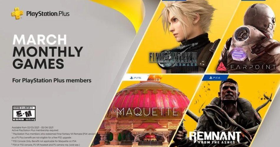 Игры PlayStation Plus в марте 2021 года