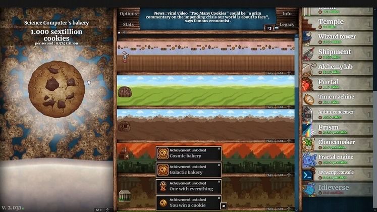 Команды и читы консоли Cookie Clicker
