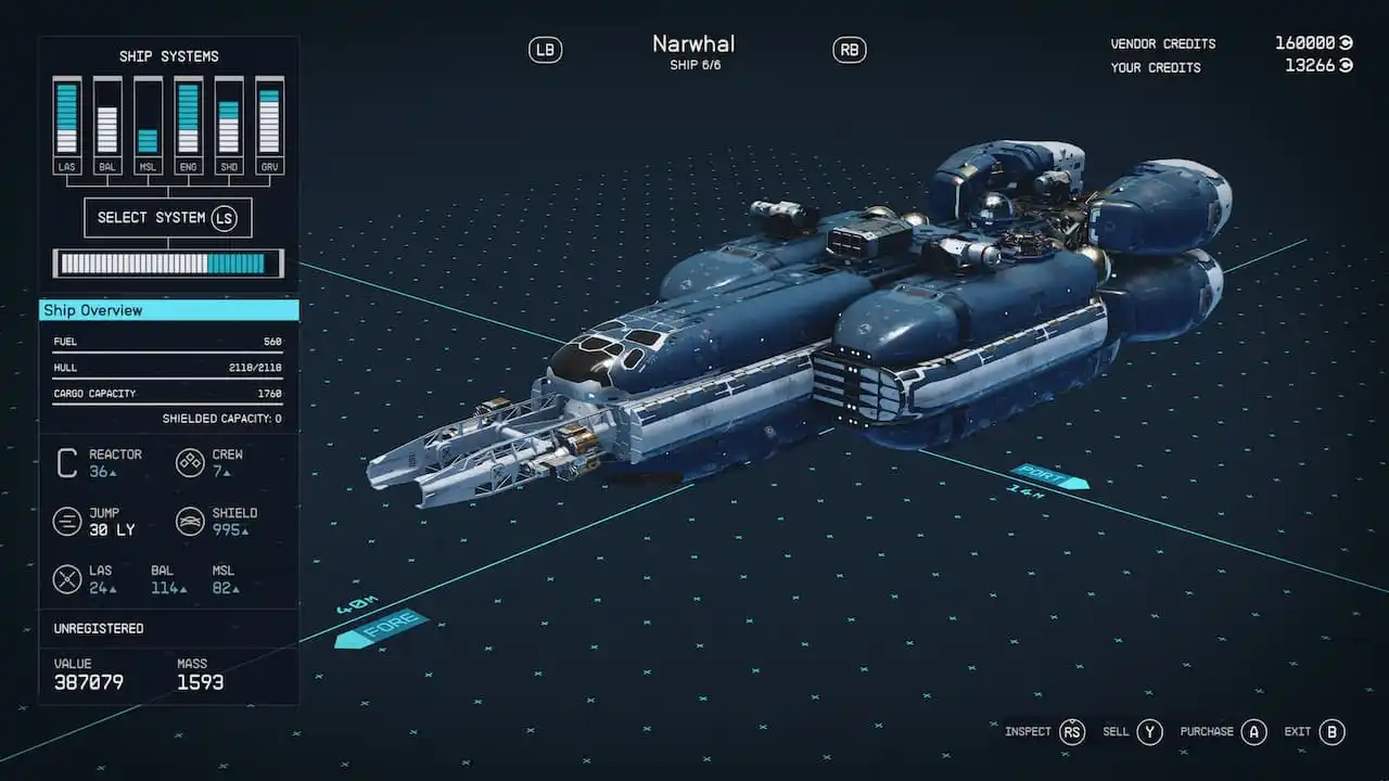 Как получить корабль «Нарвал» в Starfield |  Расположение и цена
