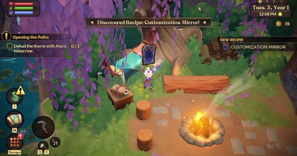 Где найти зеркало настройки на ферме фейри