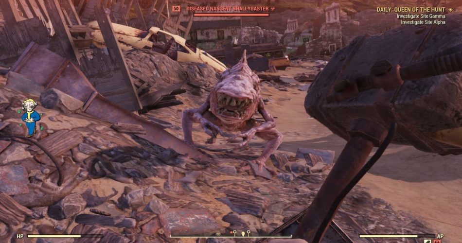 Fallout 76: локации, места появления и фарма Snallygaster