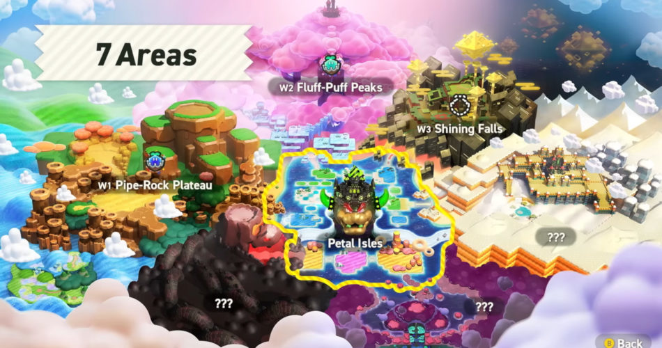 Все миры и поля в Super Mario Bros Wonder