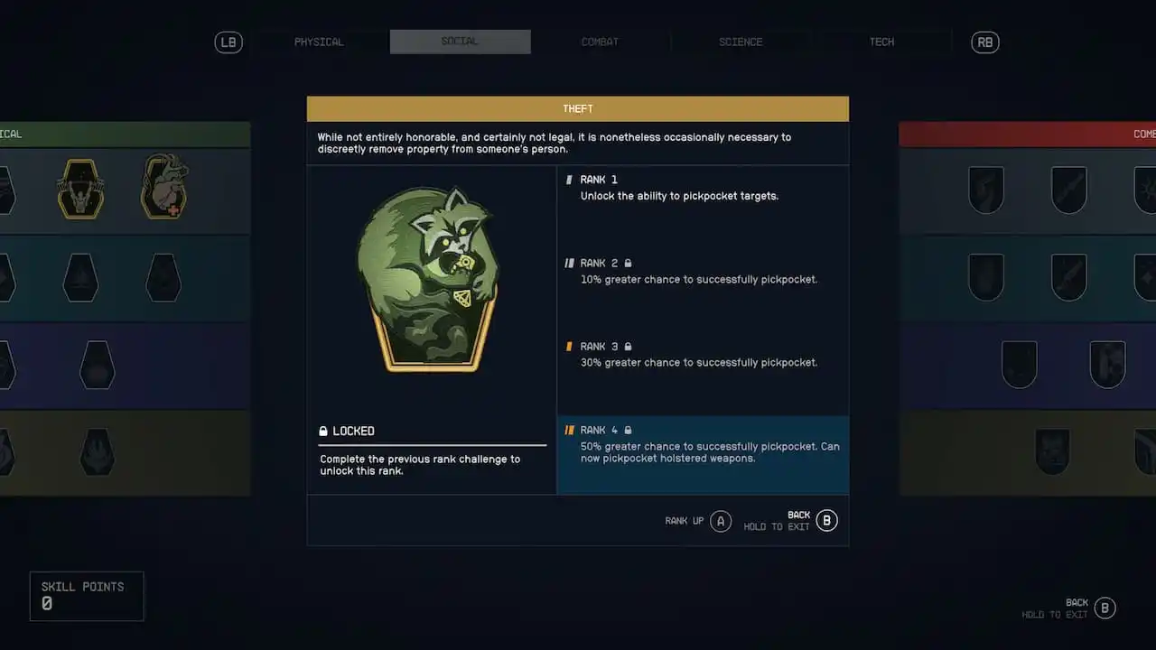 Руководство по прокачке кражи Starfield |  Лучшие люди и места для карманных краж