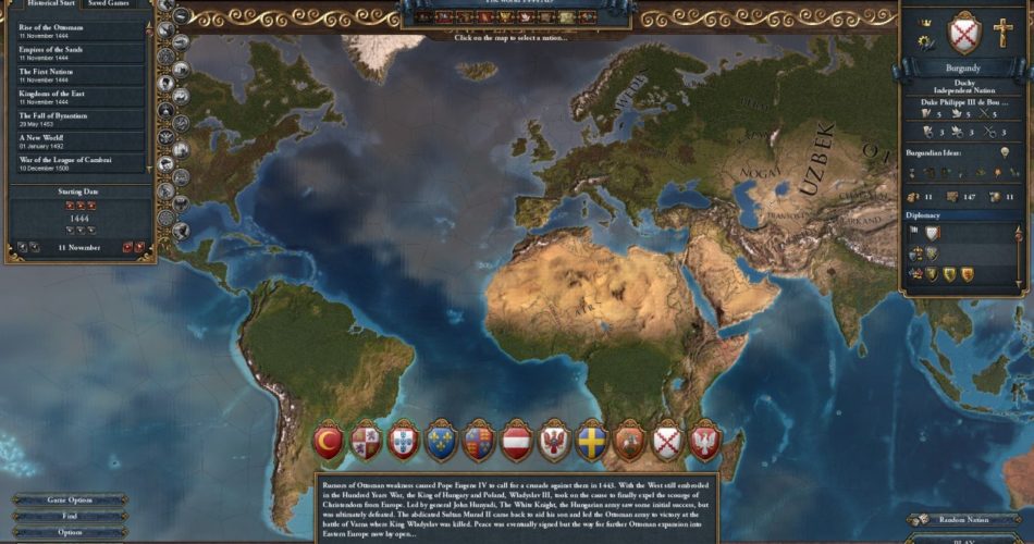 Лучшие стартовые нации в Europa Universalis 4 Лучшие стартовые нации в Europa Universalis 4