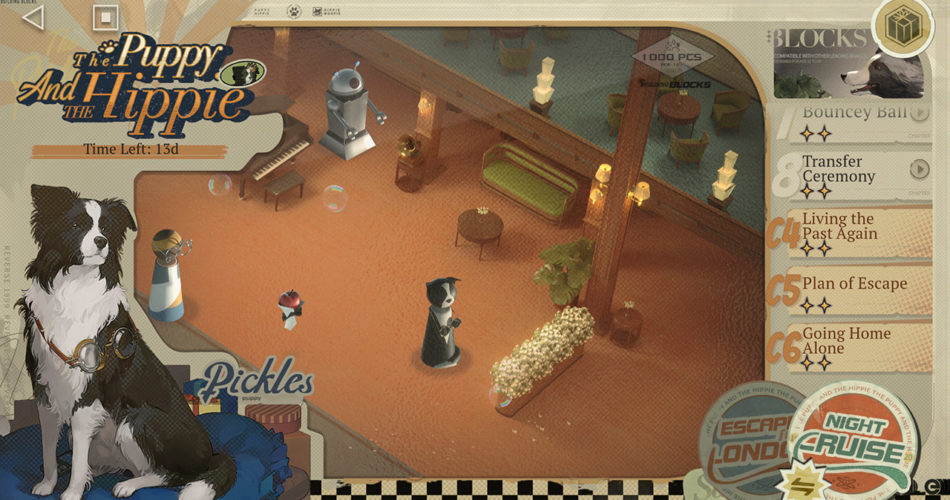 Реверс 1999. Щенок и путеводитель по хиппи |  Как пройти все этапы и получить все награды