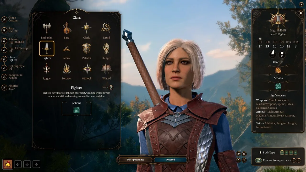 Прогресс Baldur's Gate 3 Fighter 1–12: все навыки, способности и награды за повышение уровня