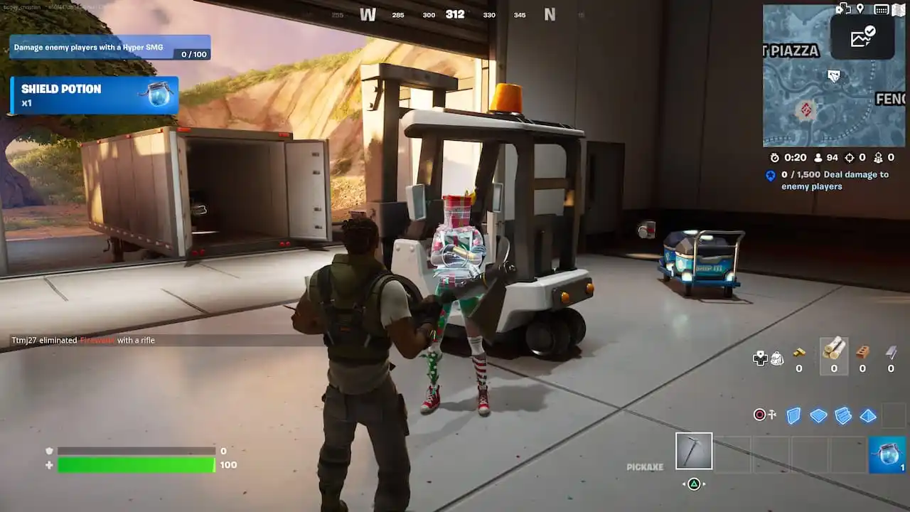 Где найти праздничную Бокси, чтобы поговорить с ней об украденных подарках в Fortnite