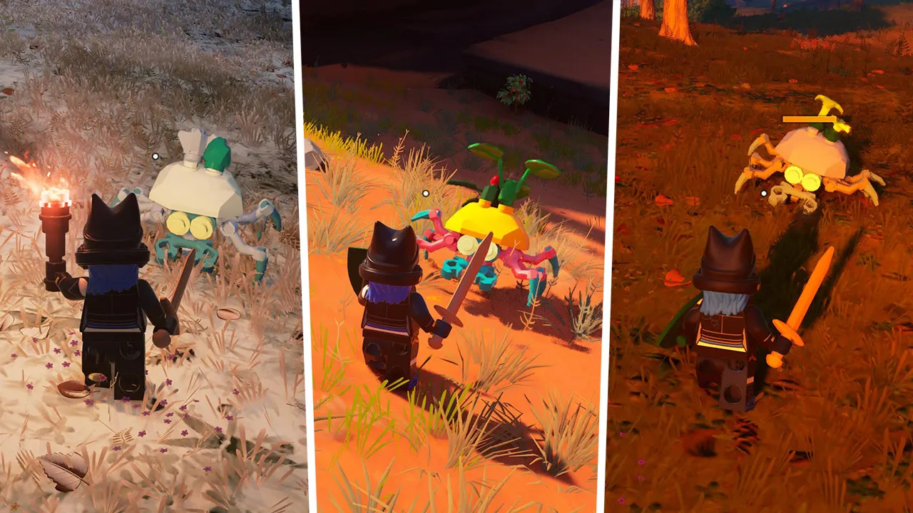 Где найти камень, песок и ледяные катки в LEGO Fortnite