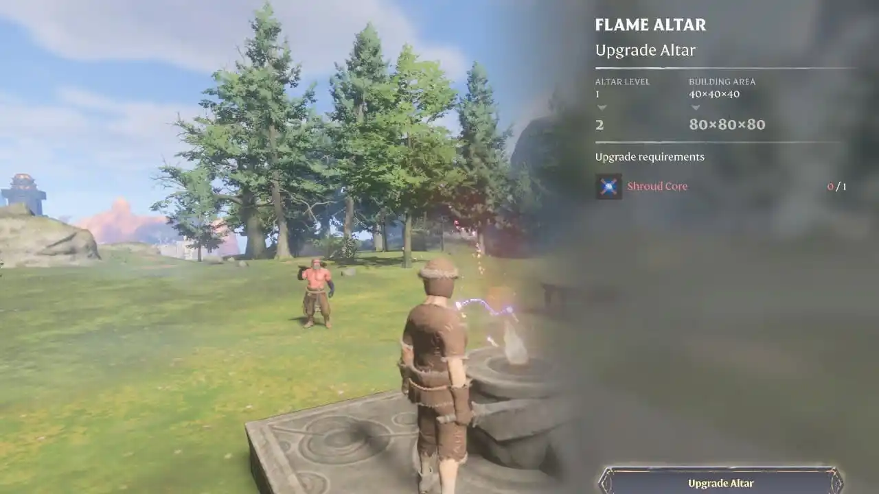 Enshrouded: возвращает ли «Тушение огненного алтаря» материалы для улучшения?