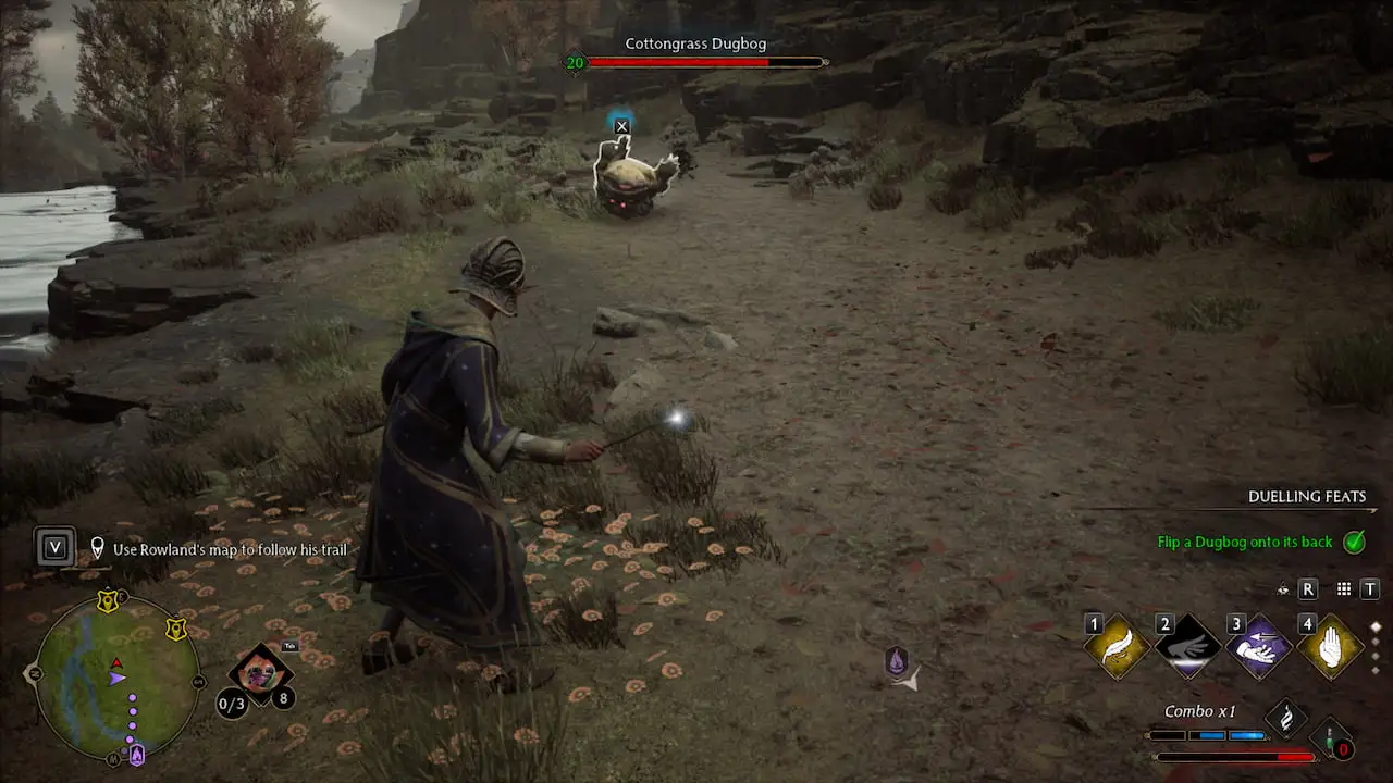 Как перевернуть земляное болото на спину в Hogwarts Legacy