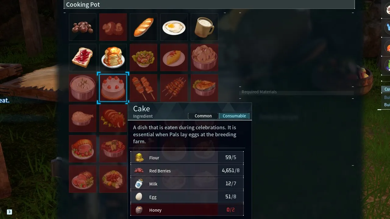 Как испечь торт в Palworld