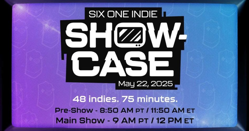 Шесть одна инди -витрина, состоящая 22 мая