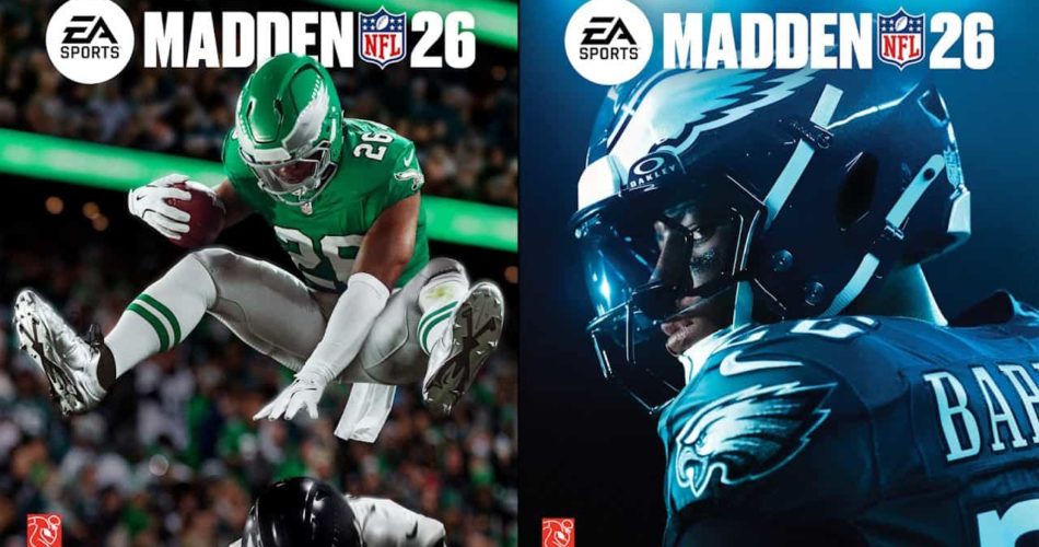 EA Sports Madden NFL 26 обложка с участием чемпиона Суперкубка Саквон Баркли
