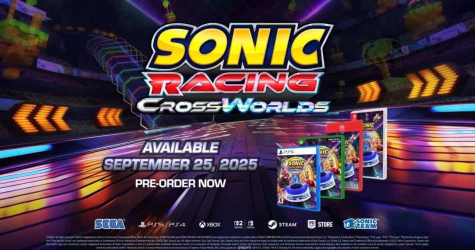 Sonic Racing: Crossworlds запускается 25 сентября