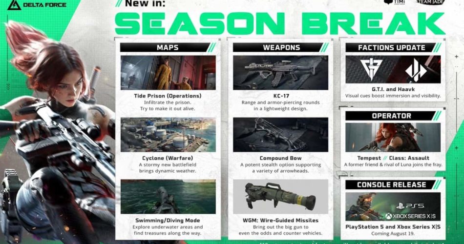 Сезонный перерыв Delta Force теперь доступен