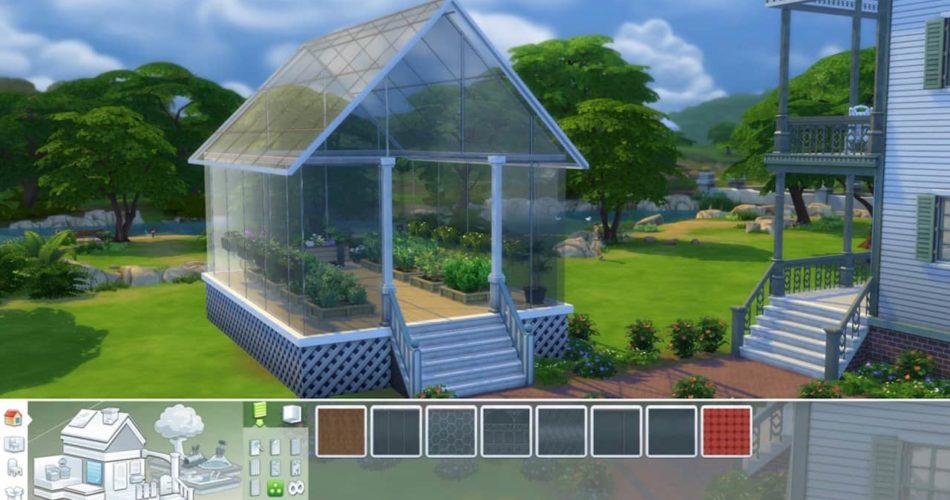 SIMS 4 добавляет стеклянные крыши и стены
