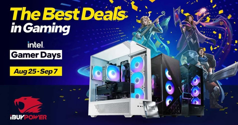 Продажа аксессуаров в День труда Hyte и продажа IbuyPower Intel Gamer Days Live