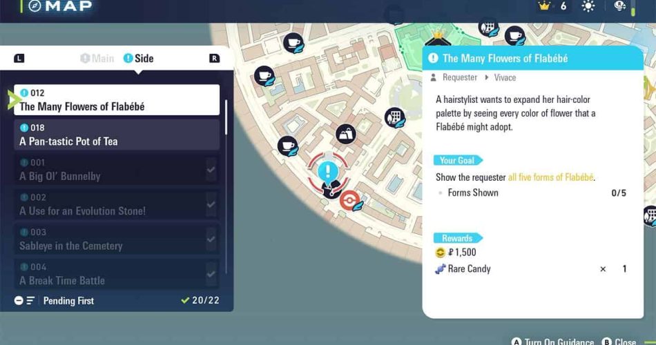 Руководство «Множество цветов Флабебе» для Pokemon Legends: ZA